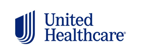 UnitedHealthcare logo with blue text on white background.